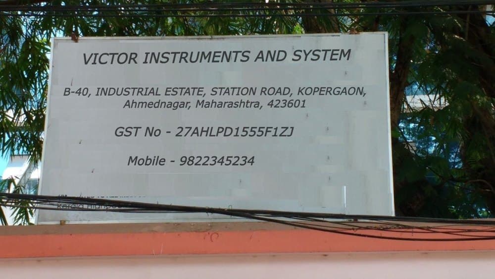 Victor Instruments And System - Company Signboard
